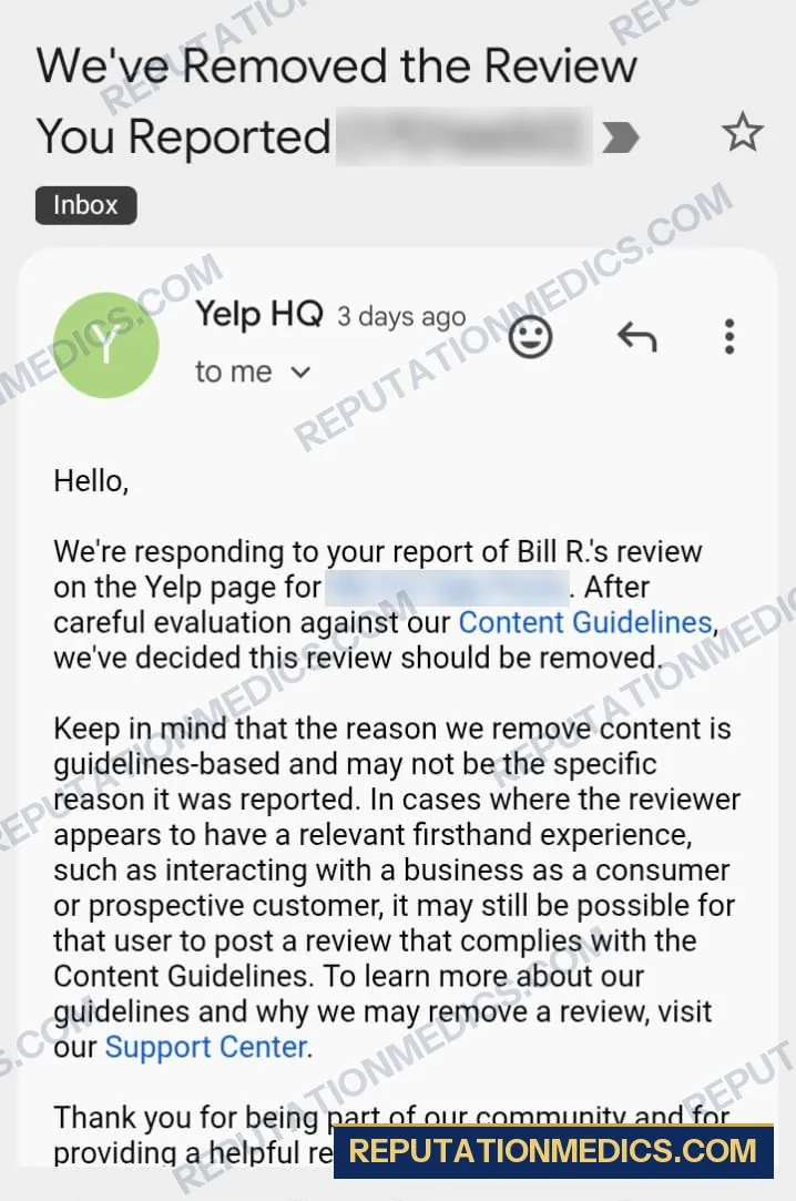 Removal confirmation screenshot 14